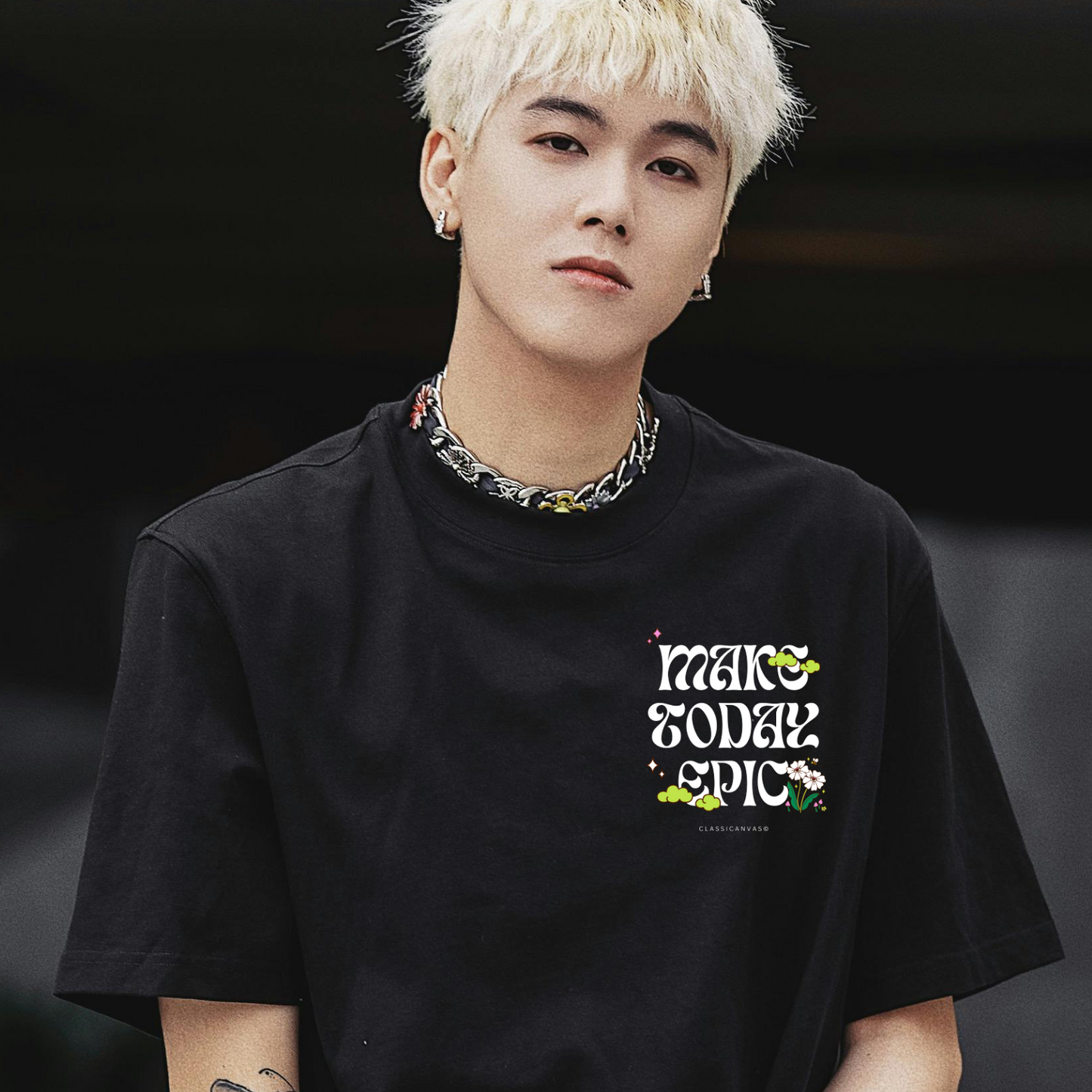 Make Today Epic - Classic Canvas Black Tee