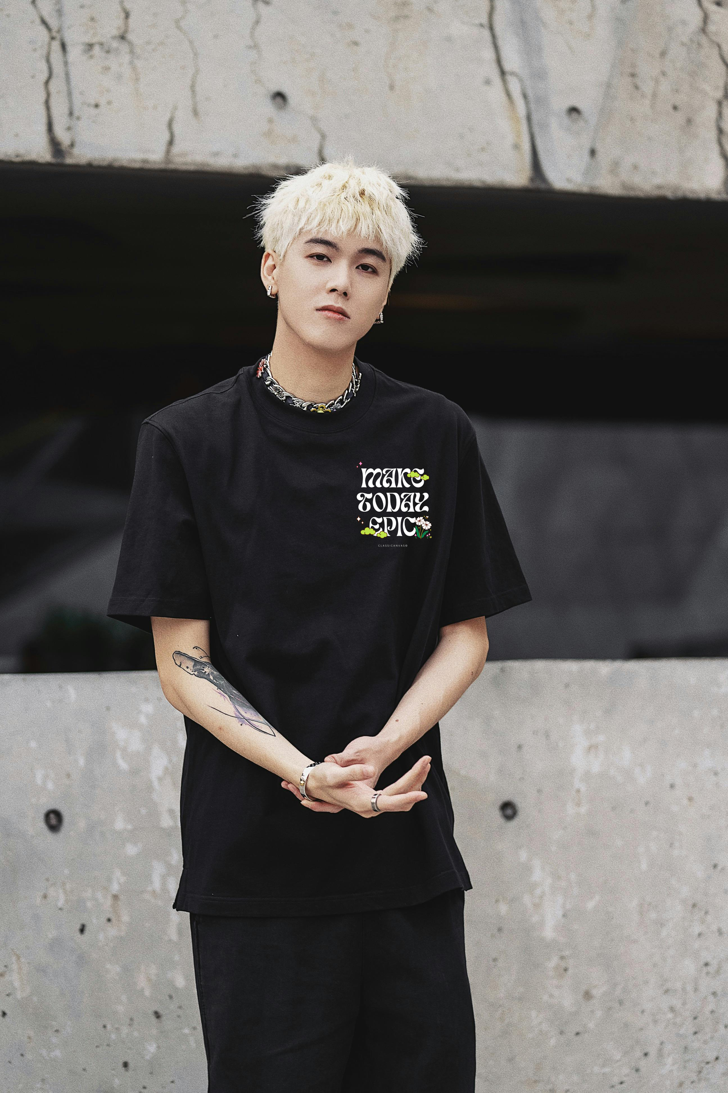 Make Today Epic - Classic Canvas Black Tee